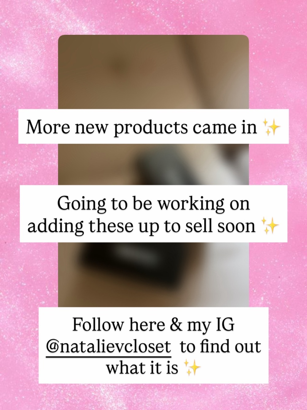 New Product Coming Soon ! ✨
